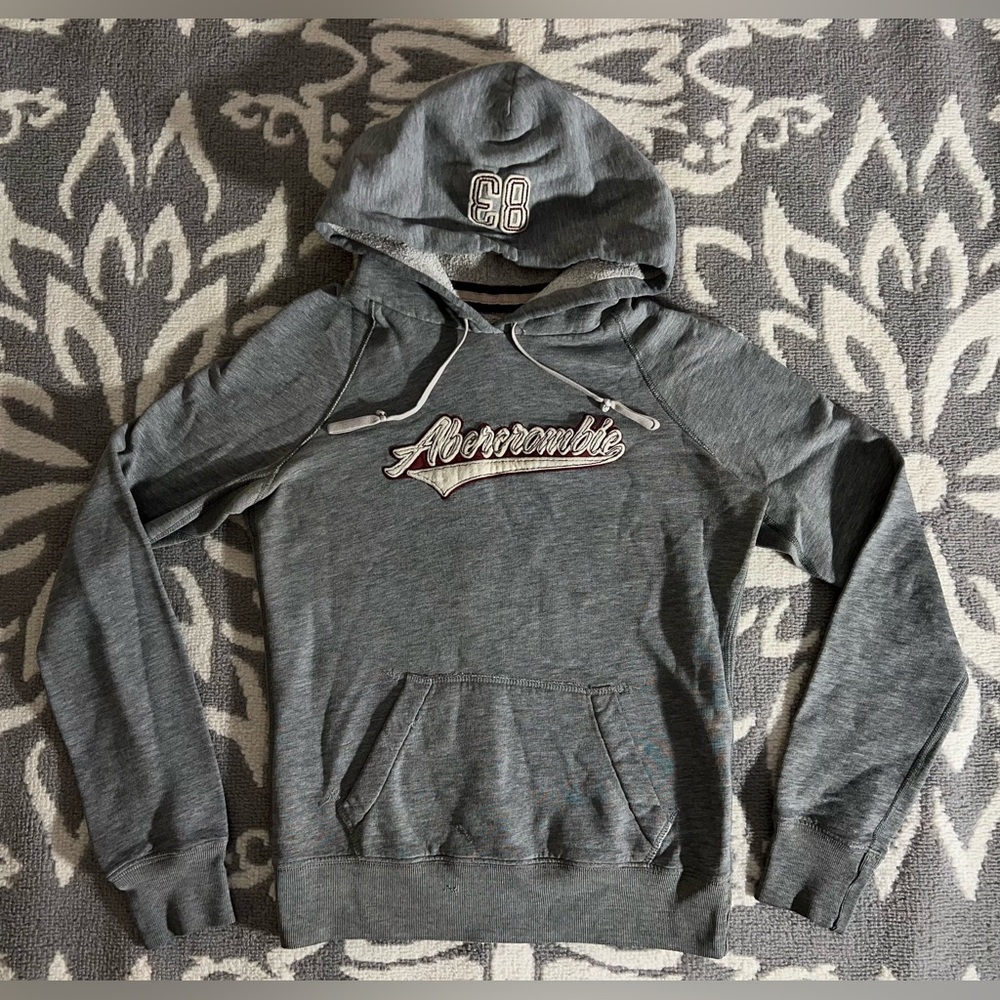 Y2K Vinted Abercrombie and Fitch Hoodie Gray Size Small A & F